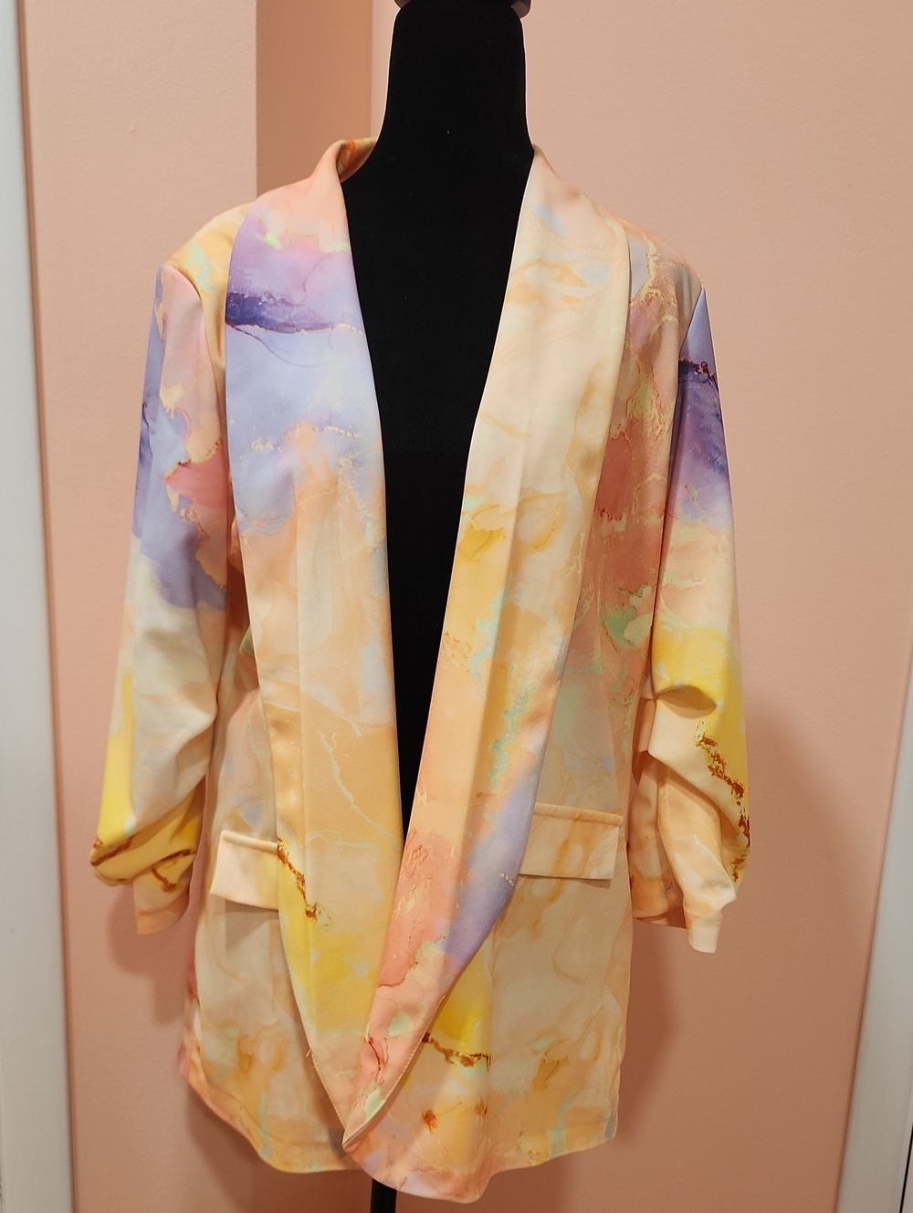 Pastel Watercolor Blazer Jacket - Multi